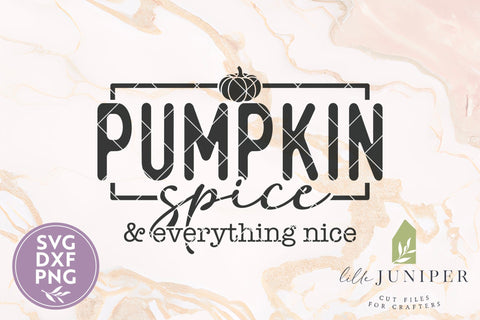 Pumpkin Spice & Everything Nice SVG, Fall SVG SVG LilleJuniper 