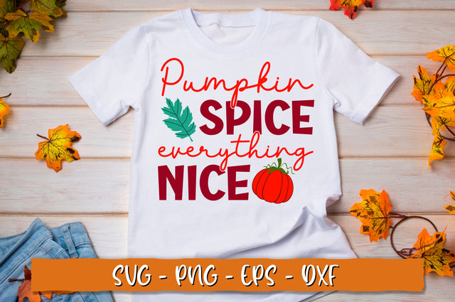 Pumpkin spice everything nice SVG, Retro Fall SVG Shetara Begum 