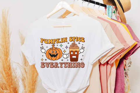 Pumpkin Spice Everything, Retro Fall Sublimation Sublimation CraftLabSVG 