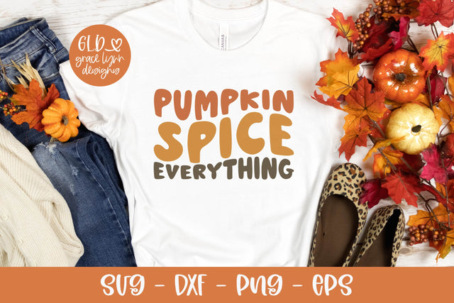Pumpkin Spice Everything - Retro Fall SVG SVG Grace Lynn Designs 