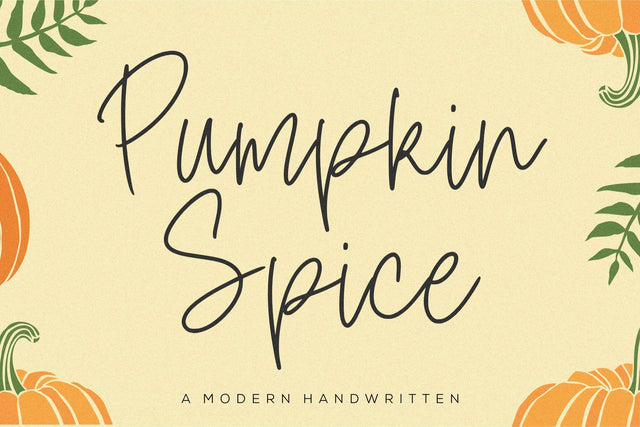 Pumpkin Spice Font Font Balpirick 