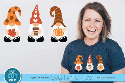 Pumpkin spice gnome svg for autumn or fall SVG SVG Cut File 
