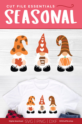 Pumpkin spice gnome svg for autumn or fall SVG SVG Cut File 