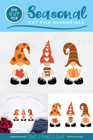 Pumpkin spice gnome svg for autumn or fall SVG SVG Cut File 