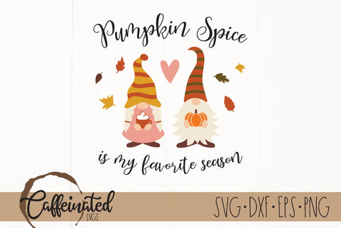 Pumpkin Spice Gnomes SVG SVG Caffeinated SVGs 
