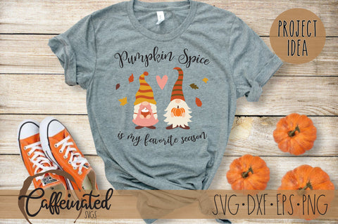 Pumpkin Spice Gnomes SVG SVG Caffeinated SVGs 