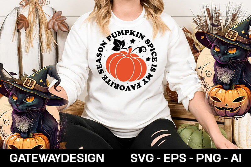 Pumpkin Spice Is My Favorite Season 1 svg design SVG designmaster24 