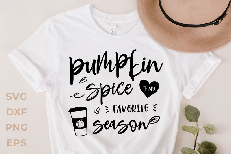 Pumpkin spice is my favorite season SVG KMarinaDesign 