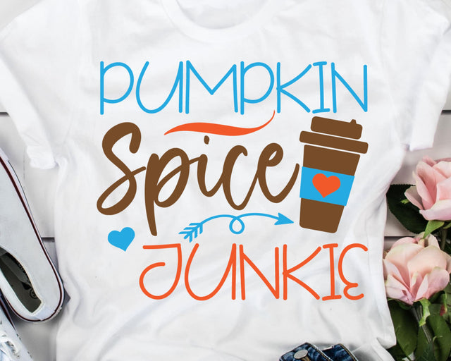 Pumpkin Spice Junkie - Pumpkin Spice SVG SVG She Shed Craft Store 