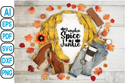 Pumpkin Spice Junkie SVG Craftlabsvg24 