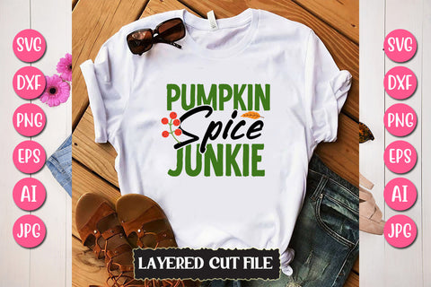 Pumpkin Spice Junkie SVG Cut File SVG Newmockups 