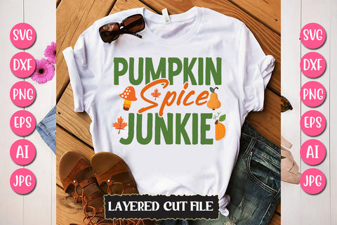 Pumpkin Spice Junkie SVG Cut File SVG Newmockups 