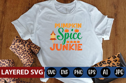 Pumpkin Spice Junkie svg cute file SVG Blessedprint 