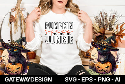 Pumpkin Spice Junkie Svg Design SVG designmaster24 