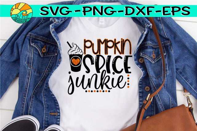 Pumpkin Spice Junkie -SVG - DXF - EPS - PNG SVG On the Beach Boutique 