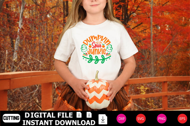 Pumpkin Spice Junkie SVG Shahin alam 
