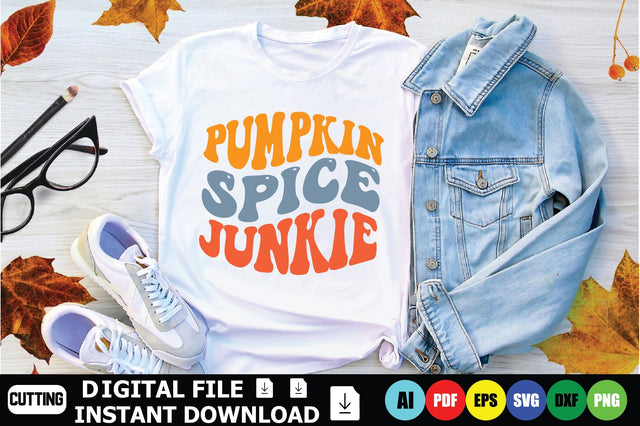 Pumpkin Spice Junkie SVG Shahin alam 