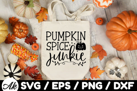 Pumpkin spice junkie svg SVG akazaddesign 