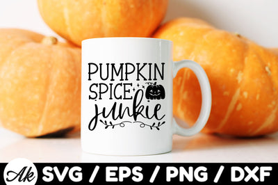 Pumpkin spice junkie svg SVG akazaddesign 