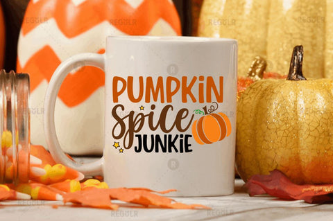 Pumpkin spice junkie SVG SVG Regulrcrative 