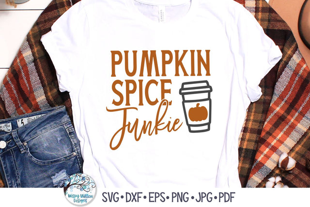 Pumpkin Spice Junkie SVG SVG Wispy Willow Designs 