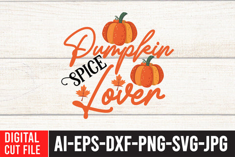 Pumpkin Spice Lover SVG Design SVG BlackCatsMedia 