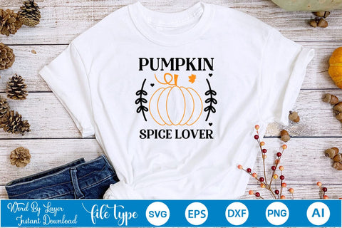 Pumpkin Spice Lover SVG SVGs,Quotes and Sayings,Food & Drink,On Sale, Print & Cut SVG DesignPlante 503 