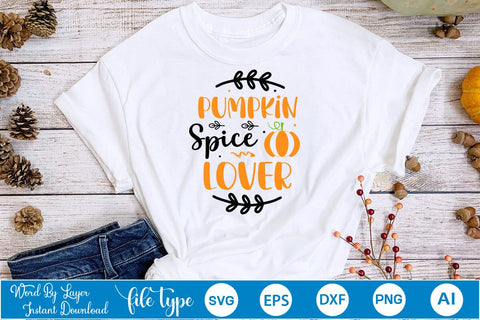 Pumpkin Spice Lover SVG SVGs,Quotes and Sayings,Food & Drink,On Sale, Print & Cut SVG DesignPlante 503 