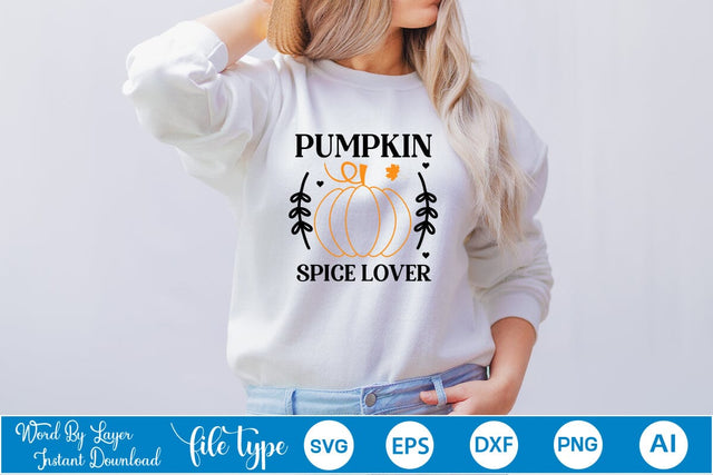 Pumpkin Spice Lover SVG SVGs,Quotes and Sayings,Food & Drink,On Sale, Print & Cut SVG DesignPlante 503 
