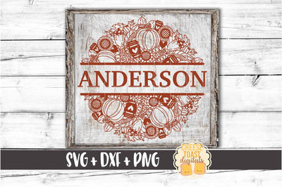 Pumpkin Spice Mandala - Fall Split Mandala SVG PNG DXF Cut Files SVG Cheese Toast Digitals 