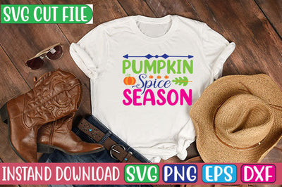 Pumpkin Spice Season SVG Cut File SVGs, Quotes and Sayings, Food & Drink, Holiday,On Sale, SVG Studio Innate 