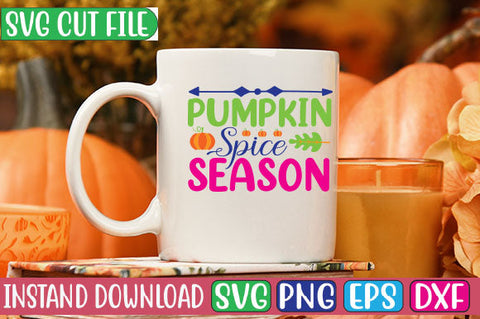 Pumpkin Spice Season SVG Cut File SVGs, Quotes and Sayings, Food & Drink, Holiday,On Sale, SVG Studio Innate 