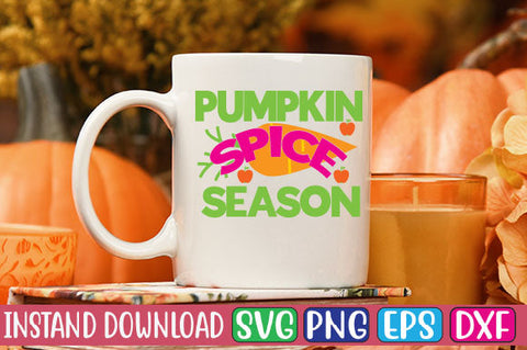 Pumpkin Spice Season SVG Cut File SVGs, Quotes and Sayings, Food & Drink, Holiday,On Sale, SVG Studio Innate 