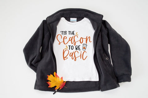 Pumpkin Spice Season SVG - Tis The Season To Be Basic SVG SVG Simply Cutz 