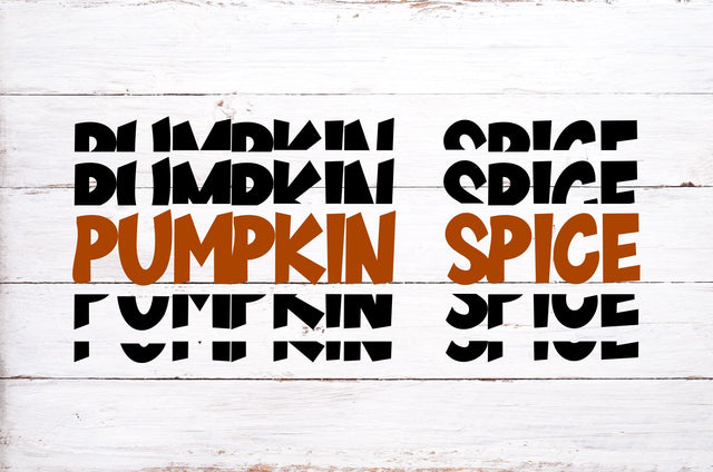 Pumpkin Spice Stacked Words Svg, Png, Dxf SVG RedFoxDesignsUS 