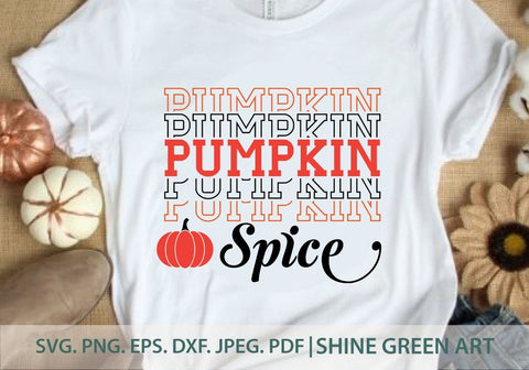 Pumpkin Spice SVG - Fall SVG Shine Green Art 