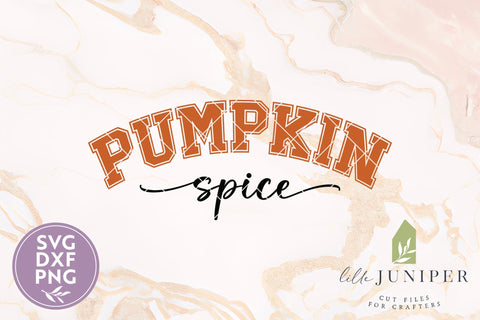 Pumpkin Spice Varsity SVG SVG LilleJuniper 