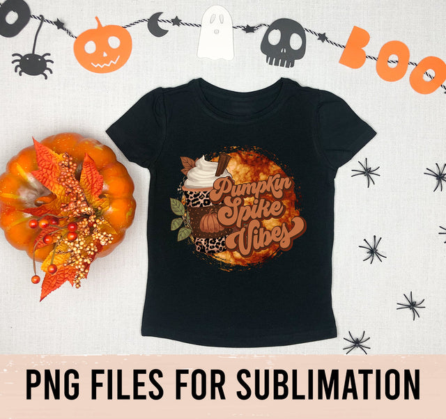 Pumpkin Spice Vibes PNG, Pumpkin PNG, Fall PNG, Happy Fall Png, Autumn Png, Western Design, Sublimation Design,Digital Download, Hand Drawn SVG BOO-design 
