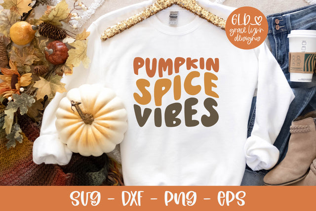 Pumpkin Spice Vibes - Retro Fall SVG SVG Grace Lynn Designs 
