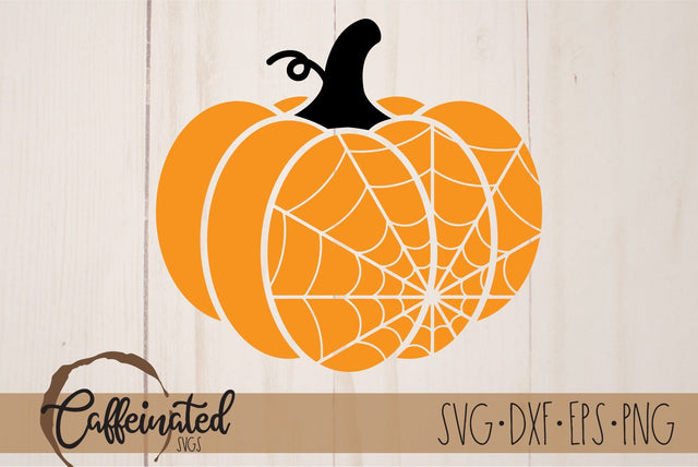 Pumpkin Spider Web svg SVG Caffeinated SVGs 