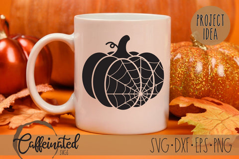 Pumpkin Spider Web svg SVG Caffeinated SVGs 