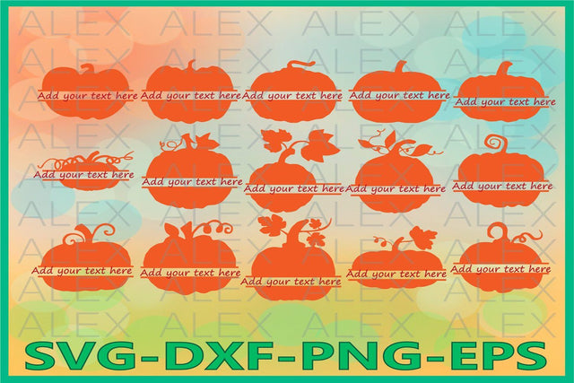 Pumpkin Split Monogram Svg, Halloween SVG AlexSVGStudio 
