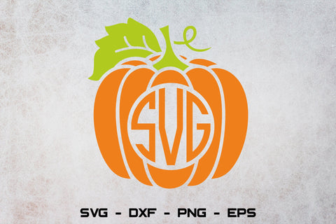 Pumpkin split monorgam svg, Fall svg, Thanksgiving svg, Autumn svg, Halloween monogram svg SVG CuttingLineStore 