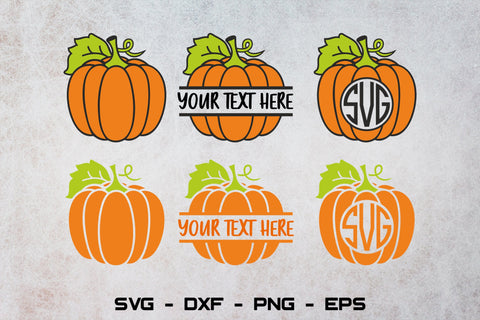 Pumpkin split monorgam svg, Fall svg, Thanksgiving svg, Autumn svg, Halloween monogram svg SVG CuttingLineStore 