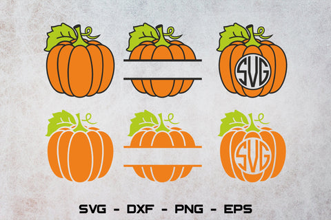 Pumpkin split monorgam svg, Fall svg, Thanksgiving svg, Autumn svg, Halloween monogram svg SVG CuttingLineStore 