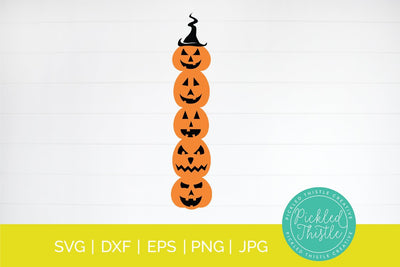 Pumpkin Stack Front Porch Sign SVG Pickled Thistle Creative 