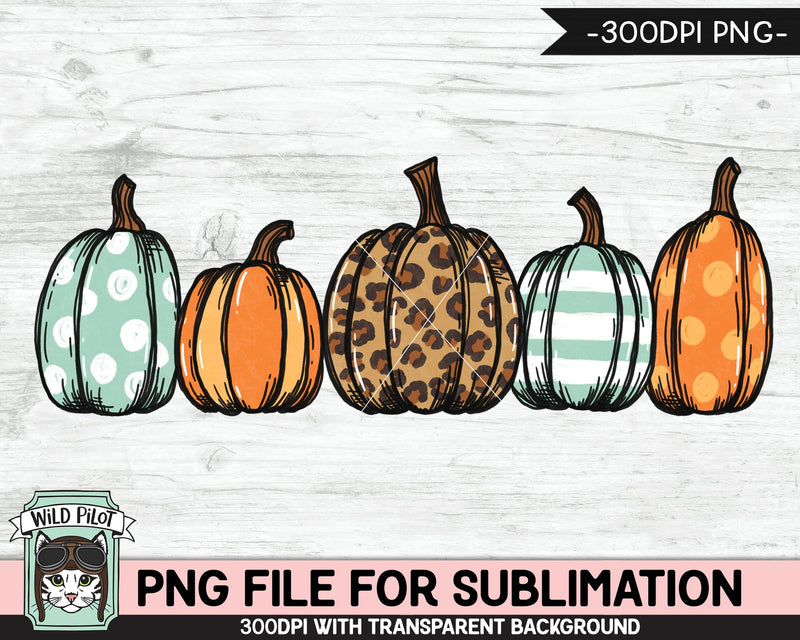 Pumpkin SUBLIMATION design PNG, Leopard Pumpkin png file, Patchwork ...