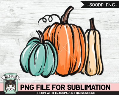 Pumpkin SUBLIMATION design PNG, Pumpkin png file, Pumpkin sublimation designs, Fall PNG, Autumn PNG, Halloween PNG, Thanksgiving PNG, Aqua Pumpkin PNG, Gourd PNG Sublimation Wild Pilot 