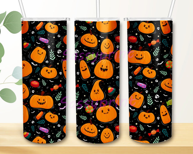 Pumpkin Sublimation Designs Downloads, Skinny Tumbler 20oz Design Sublimation sassyprint 