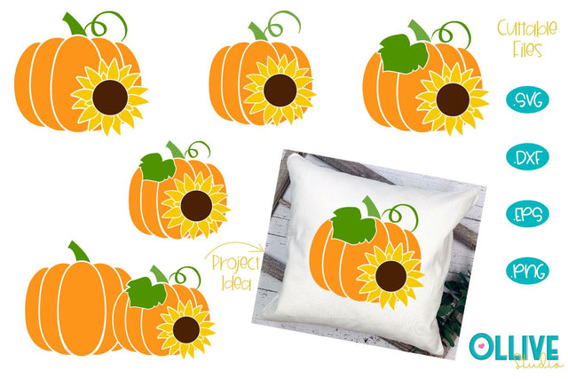 Pumpkin Sunflower SVG Bundle SVG Ollive Studio 